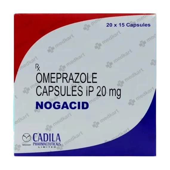 nogacid 20mg capsule 15's